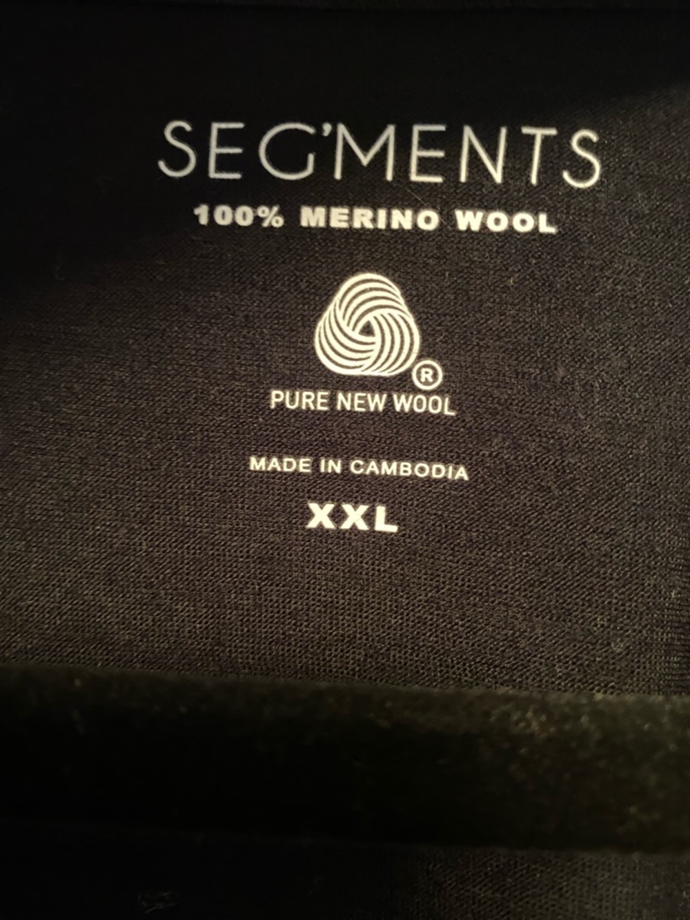Seg’ments Women's Black Long Sleeve 100% Merino Wool Top…size XXL - Picture 3 of 7